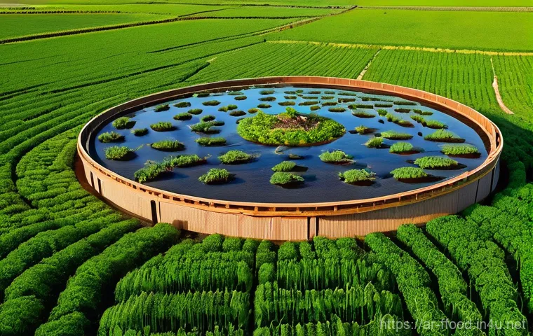 곤충 단백질 생산 기술 - **Prompt 2: High-Tech Nutrition and Sustainable Production**
    "A clean, futuristic indoor vertica...